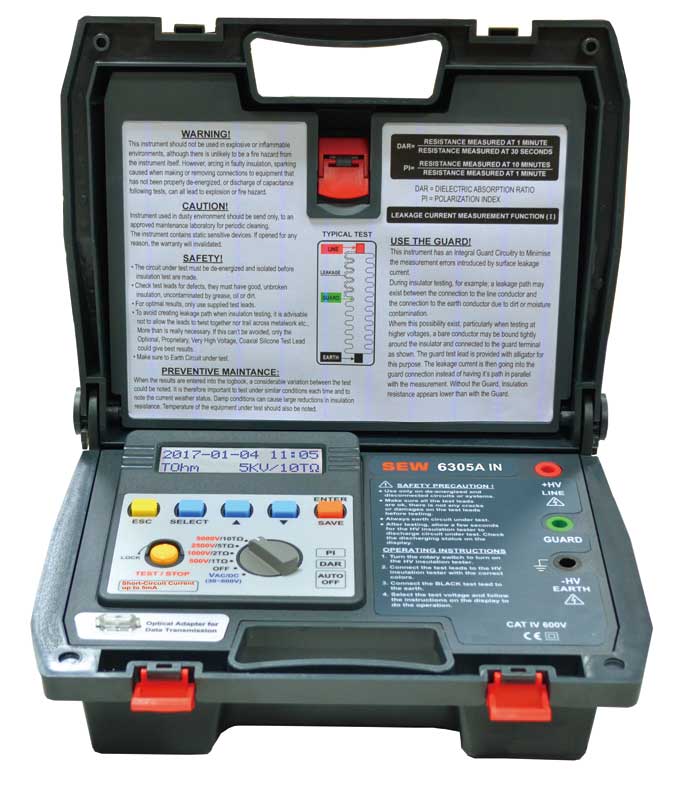 Измеритель сопротивления изоляции SEW 6305A IN